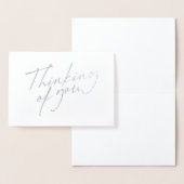 Elegant denken van het manuscript van U Folie Kaarten (Display)