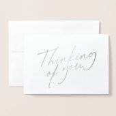 Elegant denken van het manuscript van U Folie Kaarten (Voorkant met envelop)