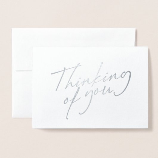 Elegant denken van het manuscript van U Folie Kaarten (Voorkant met envelop)