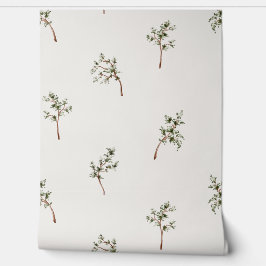 Elegant dennenboom behang