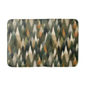 Elegant dennenboompatroon | rustiek bos badmat (Voorkant)