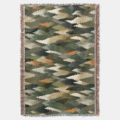 Elegant dennenboompatroon | rustiek bos deken (Voorkant Verticaal)