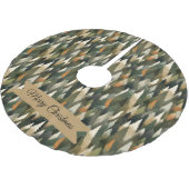 Elegant dennenboompatroon | rustiek bos kerstboom rok (Gekanteld)