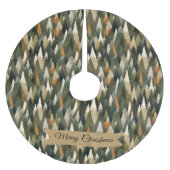 Elegant dennenboompatroon | rustiek bos kerstboom rok (Voorkant)