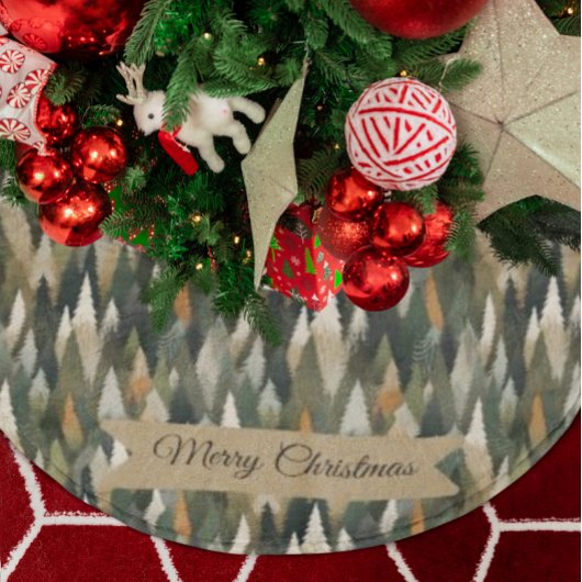 Elegant dennenboompatroon | rustiek bos kerstboom rok