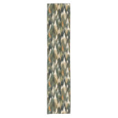 Elegant dennenboompatroon | rustiek bos korte tafelloper (Voorkant)