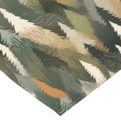 Elegant dennenboompatroon | rustiek bos korte tafelloper (Hoek)