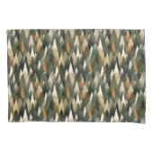 Elegant dennenboompatroon | rustiek bos kussensloop (Voorkant)