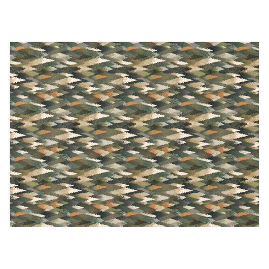 Elegant dennenboompatroon | rustiek bos tafelkleed (Voorkant (Horizontaal))