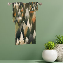 Elegant dennenbos boompatroon