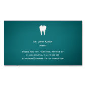 Elegant Dental Aqua Visitekaartje Magnetisch Visitekaartje (Voorkant)