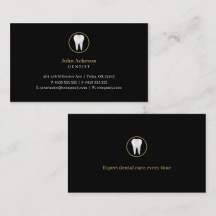 Elegant Dental   Blauw Visitekaartje