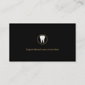 Elegant Dental | Blauw Visitekaartje (Achterkant)