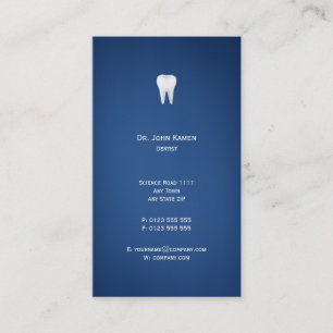 Elegant Dental   Blauw Visitekaartje