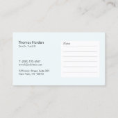 Elegant Dentist Kantoor Appointinder Afsprakenkaartje (Achterkant)