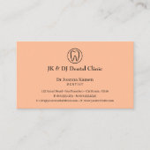 Elegant Dentist Visitekaartje (Voorkant)
