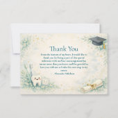 Elegant Dentist White Coat Graduation Bedankkaart (Voorkant)