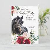 Elegant Derby Feest Kaart (Staand voorkant)