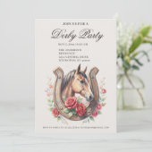 Elegant Derby Feest Kaart (Staand voorkant)