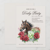 Elegant Derby Party  Kaart (Voorkant / Achterkant)