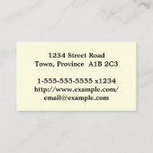 Elegant Dermatologist Visitekaartje (Achterkant)