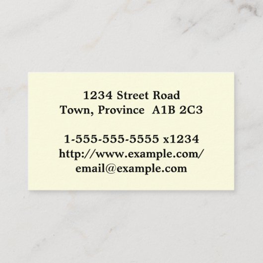 Elegant Dermatologist Visitekaartje (Achterkant)