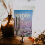 Elegant Desert | Cactus Green Personalized Wedding Kaart<br><div class="desc">De aantallen van de lijst verbeteren de blik van uw tafelblad en zetten de het beëindigen aanraking op uw speciale dag. De gepersonaliseerde tekstdruk van de namen of de aantallen van uw lijsten. Dubbelzijdig afdrukken is inbegrepen in de prijs. Voeg uw douanetekst aan dit ontwerp toe door de "Edit this...</div>