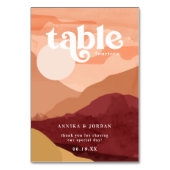 Elegant Desert | Terra Cotta Personalized Wedding Kaart (Voorkant)