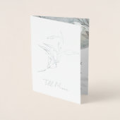 elegant design and timeless typograph folie kaarten (Voorkant)