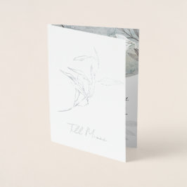 elegant design and timeless typograph folie kaarten