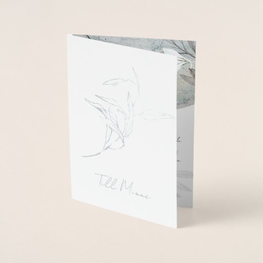 elegant design and timeless typograph folie kaarten (Voorkant)