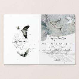 elegant design and timeless typograph folie kaarten