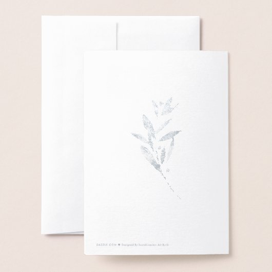 elegant design and timeless typograph folie kaarten (Met envelop)
