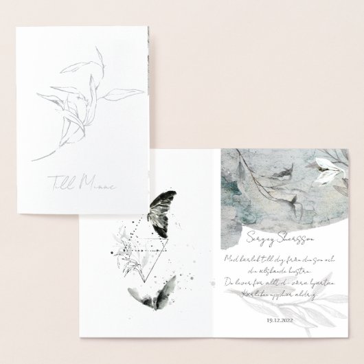 elegant design and timeless typograph folie kaarten (Display)