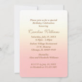 Elegant Design Birthday Party Custom Invitations Kaart (Achterkant)