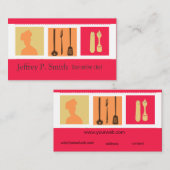 Elegant Design Culinaire Chef Catering Visitekaartje (Voorkant / Achterkant)