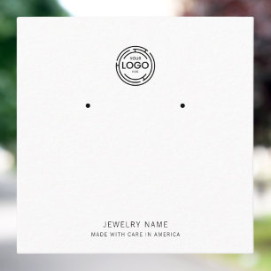 Elegant Design Custom Logo Exclusieve oorbellen Contactkaartje