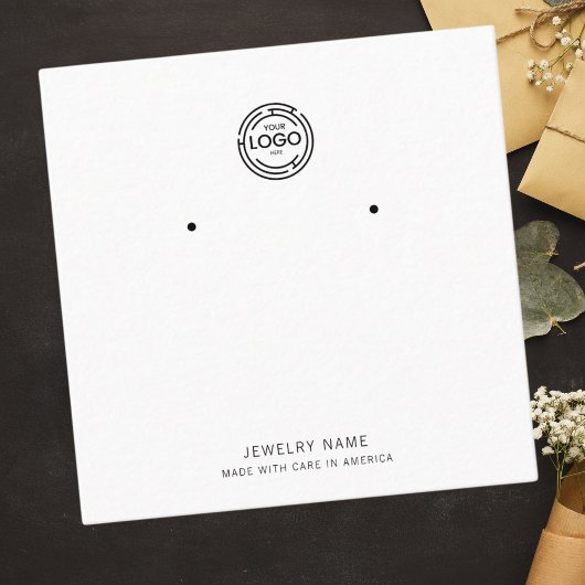 Elegant Design Custom Logo Exclusieve oorbellen Contactkaartje