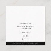 Elegant Design Custom Logo Exclusieve oorbellen Contactkaartje (Achterkant)