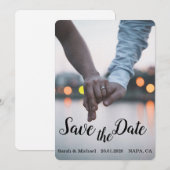 Elegant design/foto save the date (Voorkant / Achterkant)