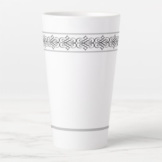 Elegant design latte mok (Voorkant)