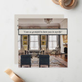 Elegant design: "Minimalistische liefde" Notitiekaartje (Voorkant / Achterkant in situ)