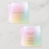 Elegant Design Professional Moderne Colorful Trend Vierkante Visitekaartje (Voorkant / Achterkant)