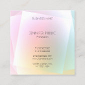 Elegant Design Professional Moderne Colorful Trend Vierkante Visitekaartje (Achterkant)