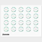 Elegant design ronde sticker (Vel)