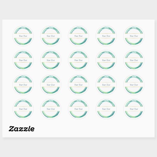 Elegant design ronde sticker (Vel)