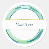 Elegant design ronde sticker (Voorkant)
