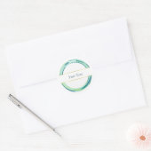 Elegant design ronde sticker (Envelop)