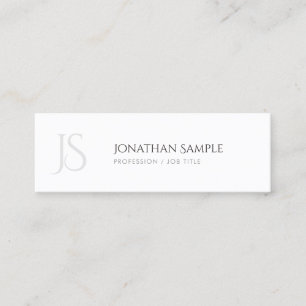 Elegant design Simple Chic Trendy Monogram Mini Visitekaartje