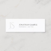 Elegant design Simple Chic Trendy Monogram Mini Visitekaartje (Voorkant)